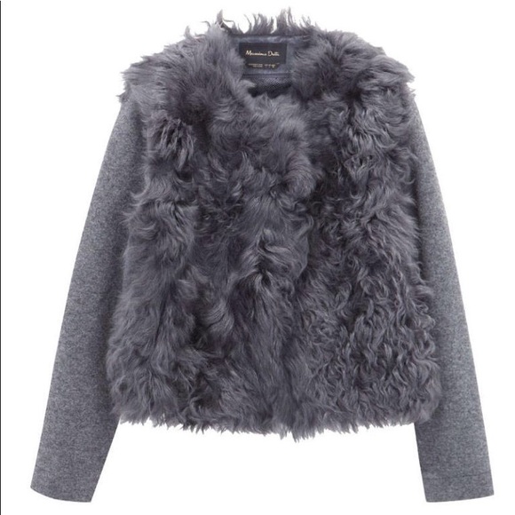 massimo dutti fur coat
